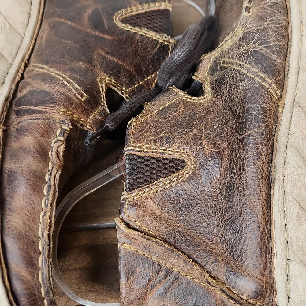 Tony Lama Lace Up Chukka Mens Brown Casual Boots TLC505 Estaganca tan Size 7.5